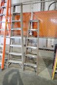 Lot of Fiberglass/Aluminum 6' and 8' Step Ladders.