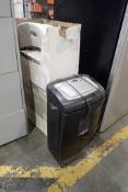 Lot of Staples Paper Shredder and (5) Folding Chairs.