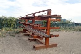 Double Sided Cantilever Rack w/ Asst. Pipe and Angle Steel.