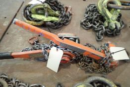Lot of 1 1/2-Ton Chain Come-Along and Chain Come-Along.