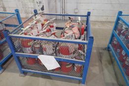 Lot of Stackable Wire Parts Basket and Approx. (21) Fire Extinguishers.