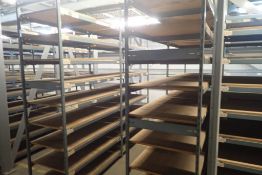 Lot of (4) Sections EZ-Rect 4'x2'x8' Shelving w/Decking.