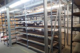 Lot of (4) Sections EZ-Rect 4'x2'x8' Shelving w/Decking.