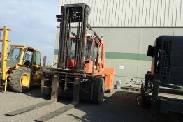 Forano F-355 Heavy Duty 35,500lbs Capacity Diesel Forklift. SN CE3550190010106.