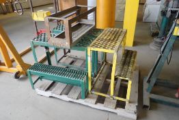 Lot of (4) Shop Built Metal Stairs.