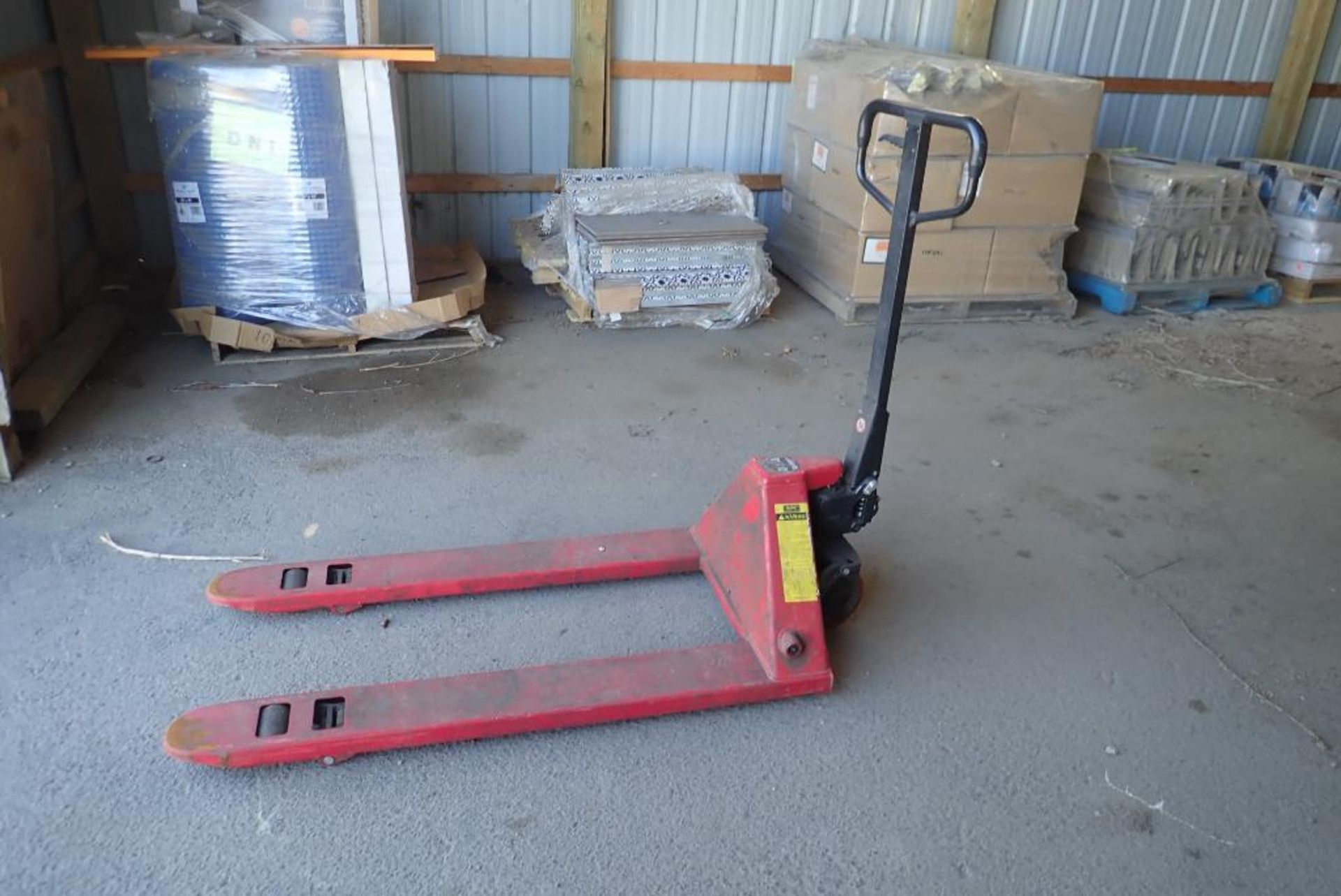 Pallet Jack. *BEING USED FOR LOADOUT, CANNOT BE REMOVED UNTIL SEPT 27/22 @ 3PM*