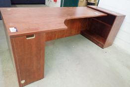 Lot of Desk and Bookcase.