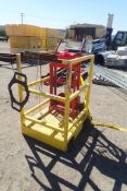 Lot of Man Basket w/Forklift Pockets and Banding Cart.