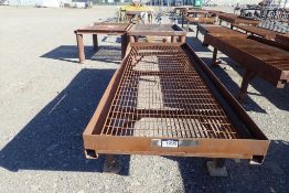 Lot of (3) Asst. Size Sandblast Tables-WHITE PAINT.