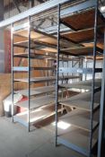 Lot of (4) Sections EZ-Rect 4'x2'x8' Shelving w/Decking.