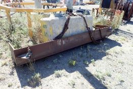 Shop Built Scraper Blade w/1,000lbs Ballast and Lifting Chain.