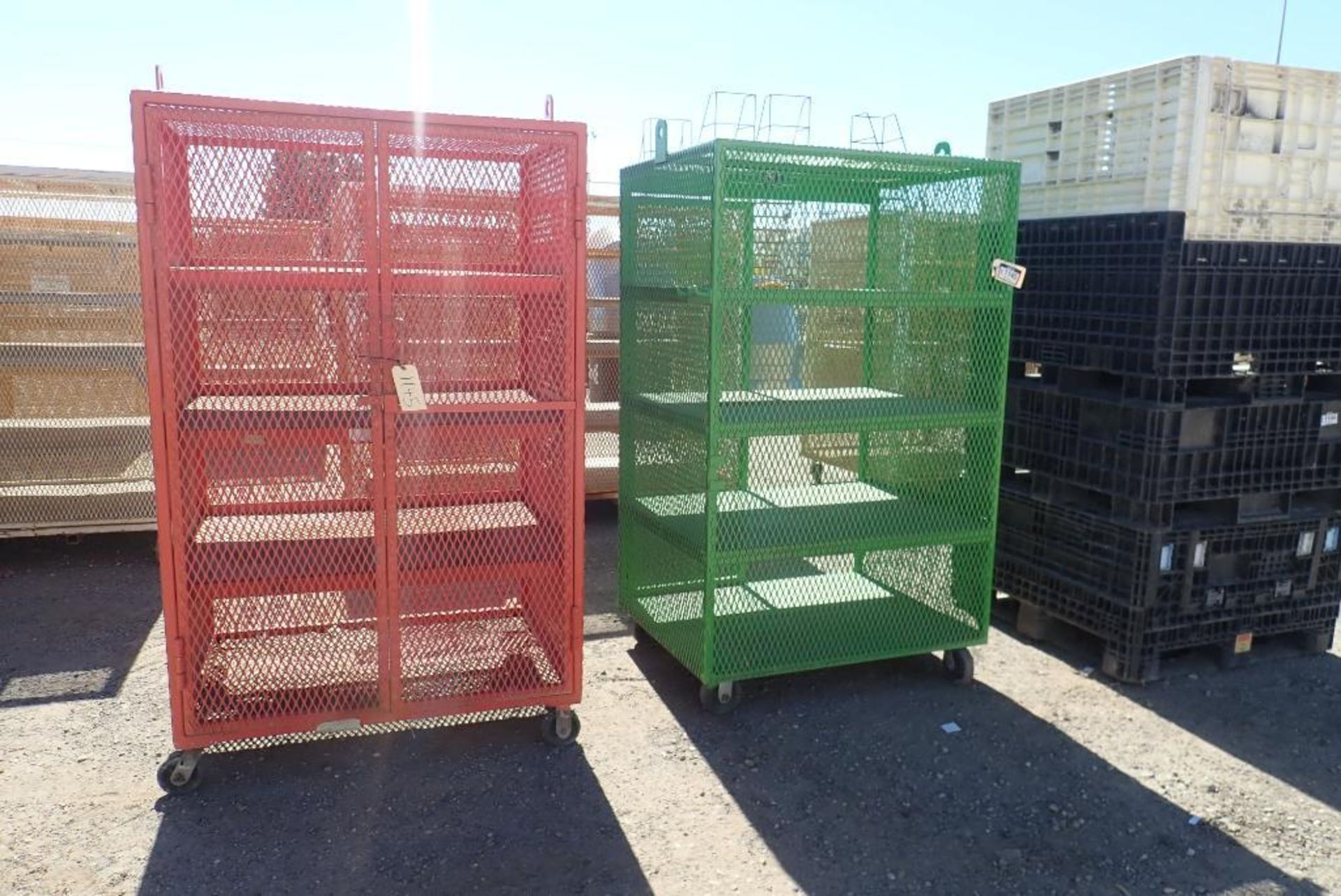Lot of (2) Mobile Lockout Cabinets w/Lifting Lugs.