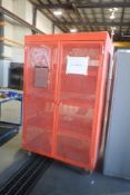 Mobile Lockout Cabinet w/Lifting Lugs.