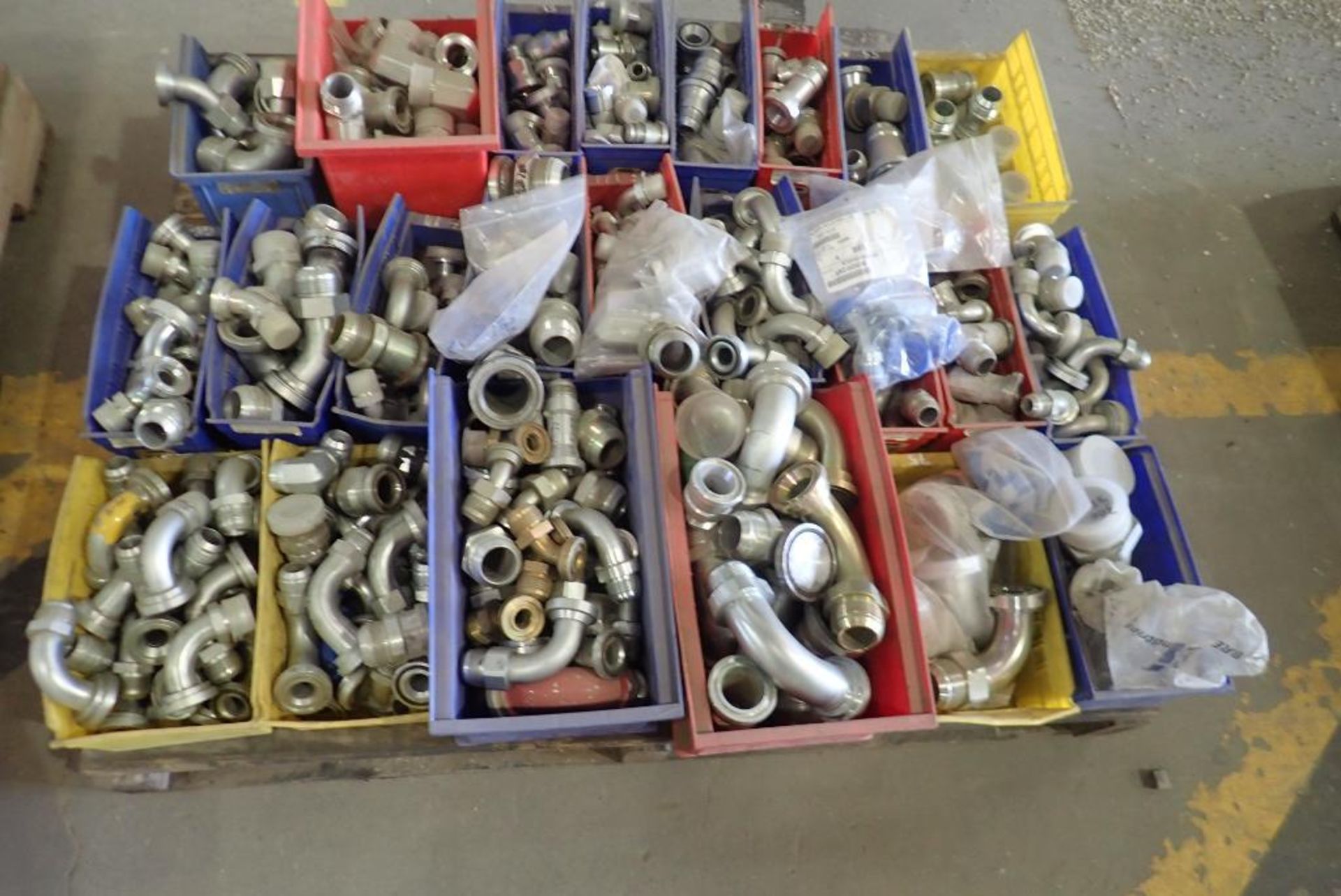 Lot of (2) Pallets Asst. Stainless Steel Fittings ,etc. - Image 2 of 3