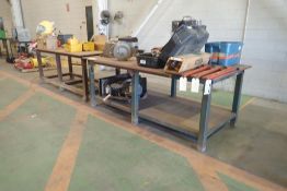 Lot of (2) Steel 4'x8' Shop Tables.
