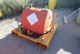 Skidded Westeel 200L Slip Tank w/Forklift Pockets and Lifting Lugs.