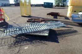 Lot of Steel Frame, Asst. Pipe and Steel Racks.