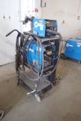 Miller XMT 350 CC/CV Mig Welder w/22A Wire Feeder and Cart **NOTE: REQUIRES REPAIR**