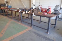 Lot of (2) Steel 4'x8' Shop Tables.