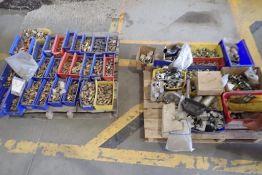 Lot of (2) Pallets Asst. Stainless Steel and Brass Fittings ,etc.