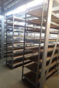 Lot of (4) Sections EZ-Rect 4'x2'x8' Shelving w/Decking.