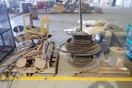 Lot of Eastwood Abrasive Blaster, Hydraulic Hose, Halogen Lights, etc.