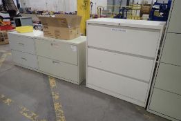 Lot of (2) Lateral 2-Drawer File Cabinets and Lateral 3-Drawer File Cabinet.