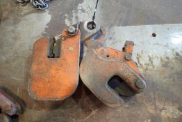 Lot of (2) Plate Lifting Clamps.