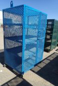 Mobile Lockout Cabinet w/Lifting Lugs.