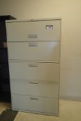 Lateral 5-Drawer File Cabinet.