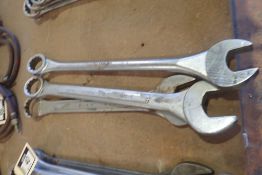 Lot of 2 1/8", 2 3/8" and 2 1/2" Combination Wrenches.