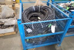 Lot of Stackable Wire Parts Basket and Asst. Tech Cable.