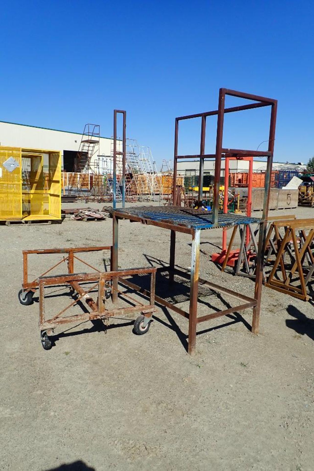 Lot of Workstand and Adjustable Cart.