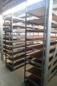 Lot of (4) Sections EZ-Rect 4'x2'x8' Shelving w/Decking.