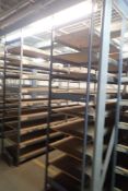 Lot of (4) Sections EZ-Rect 4'x2'x8' Shelving w/Decking.