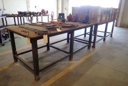 Lot of (2) Steel 4'x8' Shop Tables.