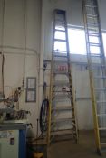 Industrial Lite Fiberglass/Aluminum 12' Step Ladder.