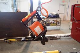 HK Porter 9190 Pneumatic Cutter w/ 148"x30" Bench and Retractable Lanyard.