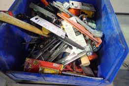 Lot of Asst. Hand Tools including Hammers, Combination Wrenches, Pliers, Files, etc.