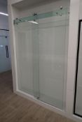 Glass 58"x80" Sliding Door Shower Enclosure.