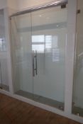 Glass 58"x83" Right Hinge Door Shower Enclosure.