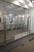 Glass 66"x106" Left Swing Shower Enclosure.