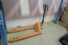 5,000lbs Pallet Jack- **NOTE: BEING USED FOR LOADOUT, CANNOT BE REMOVED UNTIL 3PM SEPT. 22/22**
