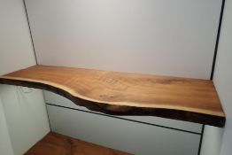 Live Edge Wood 56 1/2" Shelf w/Strip Light.