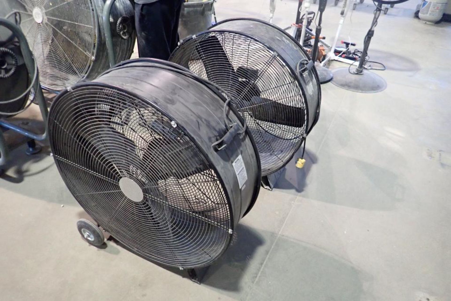 Lot of (2) 32" Industrial Shop Fans.