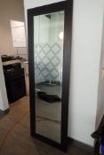 Framed Rectangular 24"x72" Bevelled Mirror.