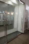 Glass 66"x106" Right Hand Sliding Shower Door Enclosure.