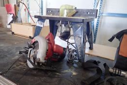 Ryobi R163 1 1/2 HP Router w/Router Table And SkilSaw Circular Saw.