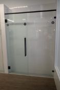 Glass 65"x82" Left Hinge Door Shower Enclosure.