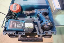 Makita Cordless Drill w/ Charger and (3) Batteries.